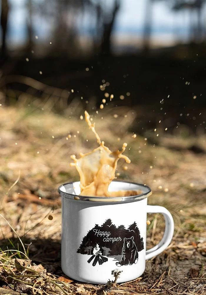 enamel mug, camping mug Printful